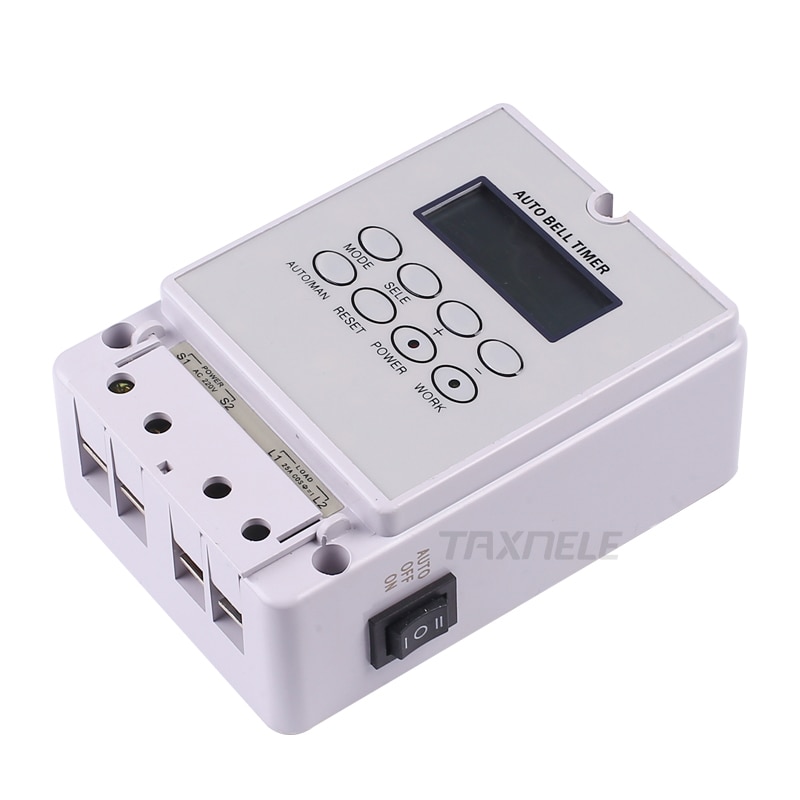 Digital School Bell Timer Switch ZTY-08 Intelligent Microcomputer Auto Bell Ring Controller 220V  80 groups Programmable Time. 