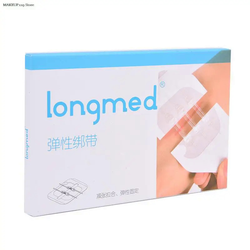 1 Box Zipper Band-aid Painless Wound Closure Device Without Needles Suture-free Wound Dressing Patch Zip Suture Reducer Band Aid. 