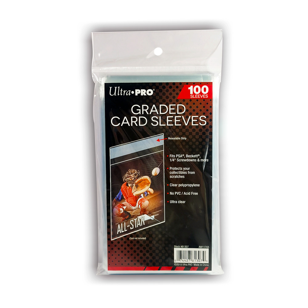 Card Sleeves 500 Ultra Pro Graded Resealable Lip Fits PSA, Beckett, More Team Bags Card Sleeves 500 Ultra Pro Graded Resealable Lip Fits PSA, Beckett, More Team Bags