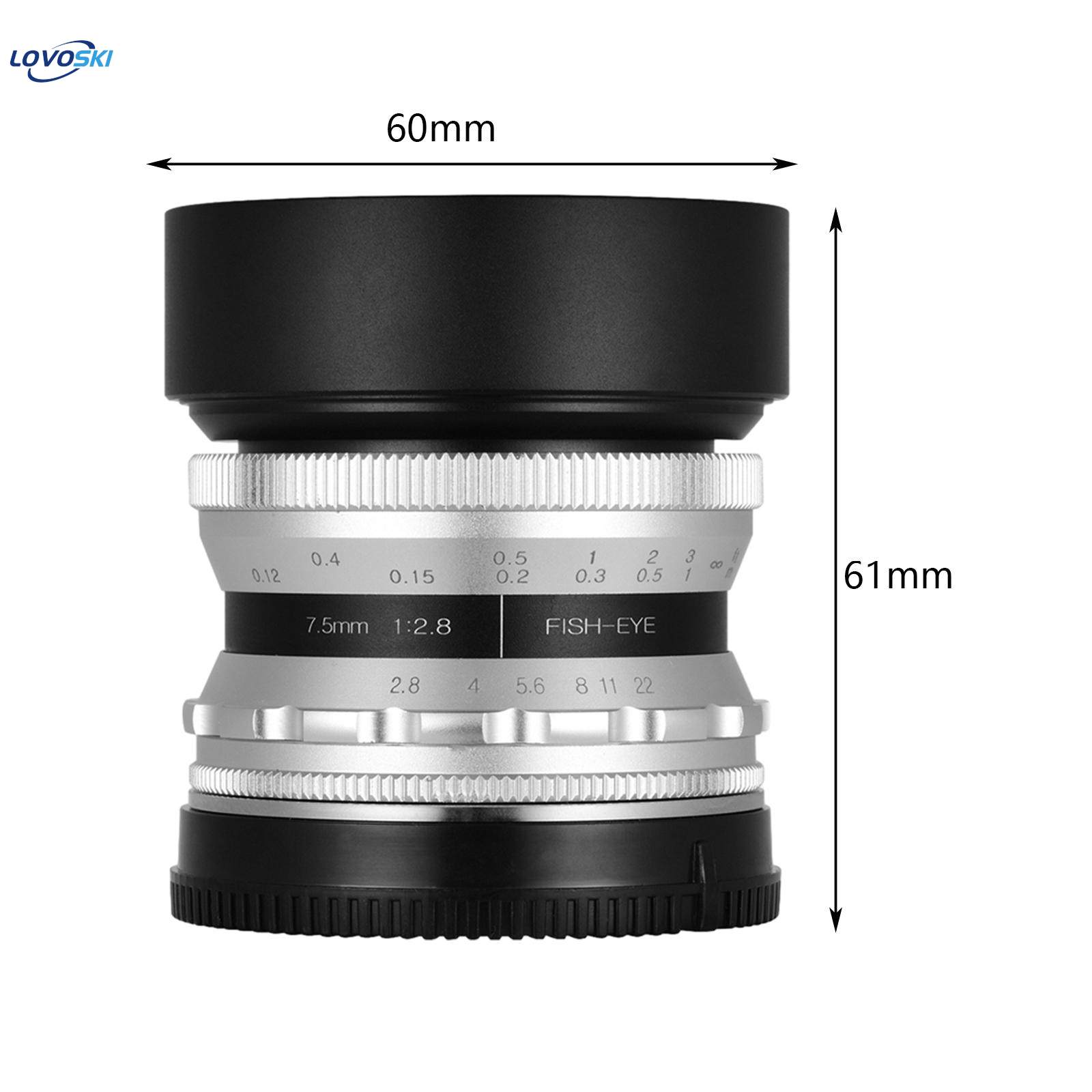 Manual Lens 7.5mm Durable Heavy Duty Camera Easy to Install Stable Performance Supplies. 