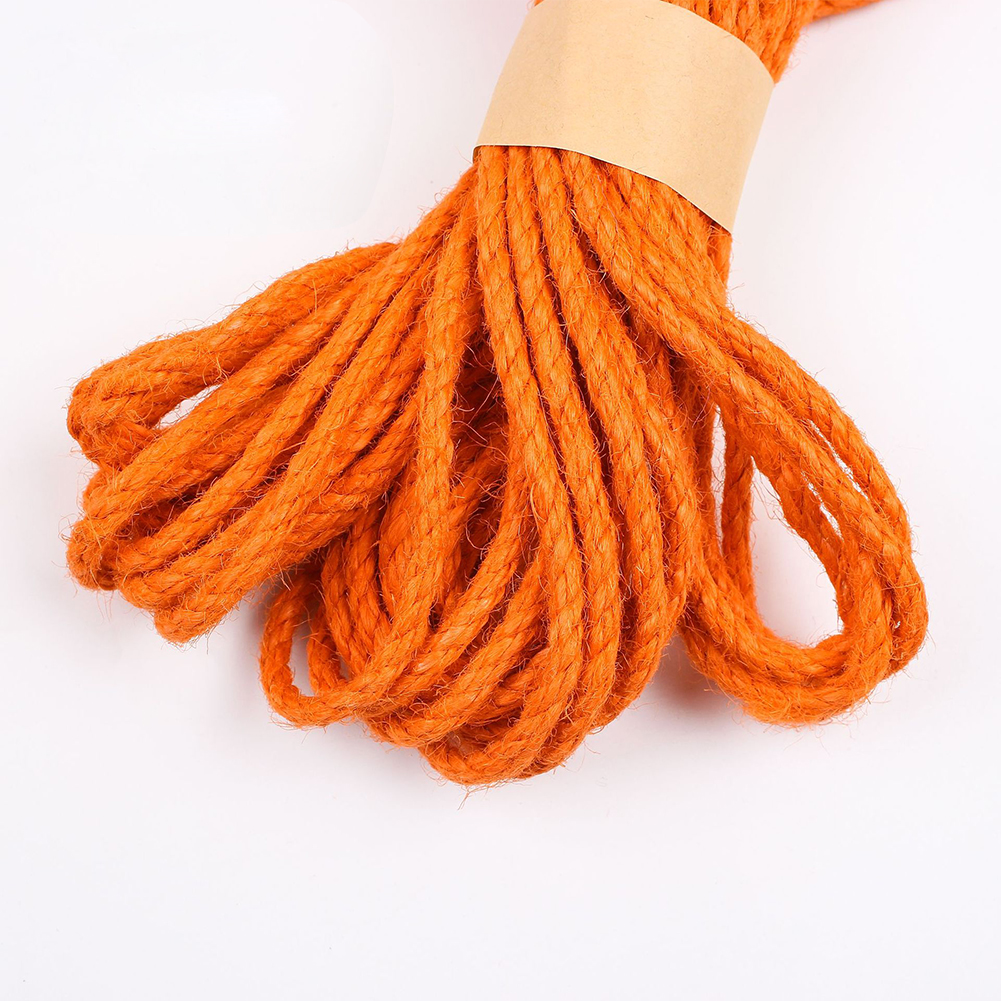 Qiunery Jute Twine For Cat Tree Tower 5mm Cat Scratcher Replacement Rope For Cat Scratching Post Crafts Gardening Hammock Home Decor(33FT). 