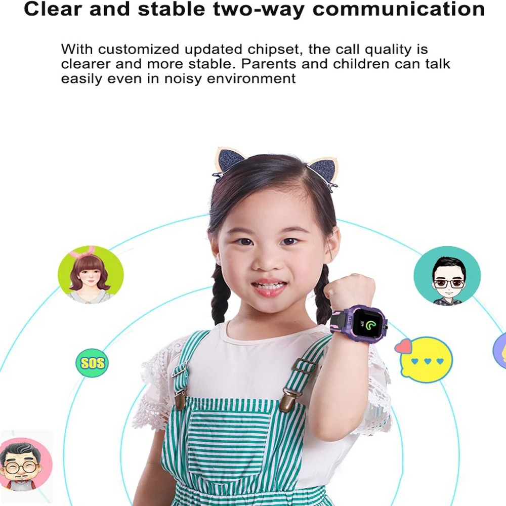 Kids Smart Watch Phone Math Game Flashlight LBS Location SIM Card 2G Call Camera SOS Back Monitor Children Smartwatch Clock Gift. 
