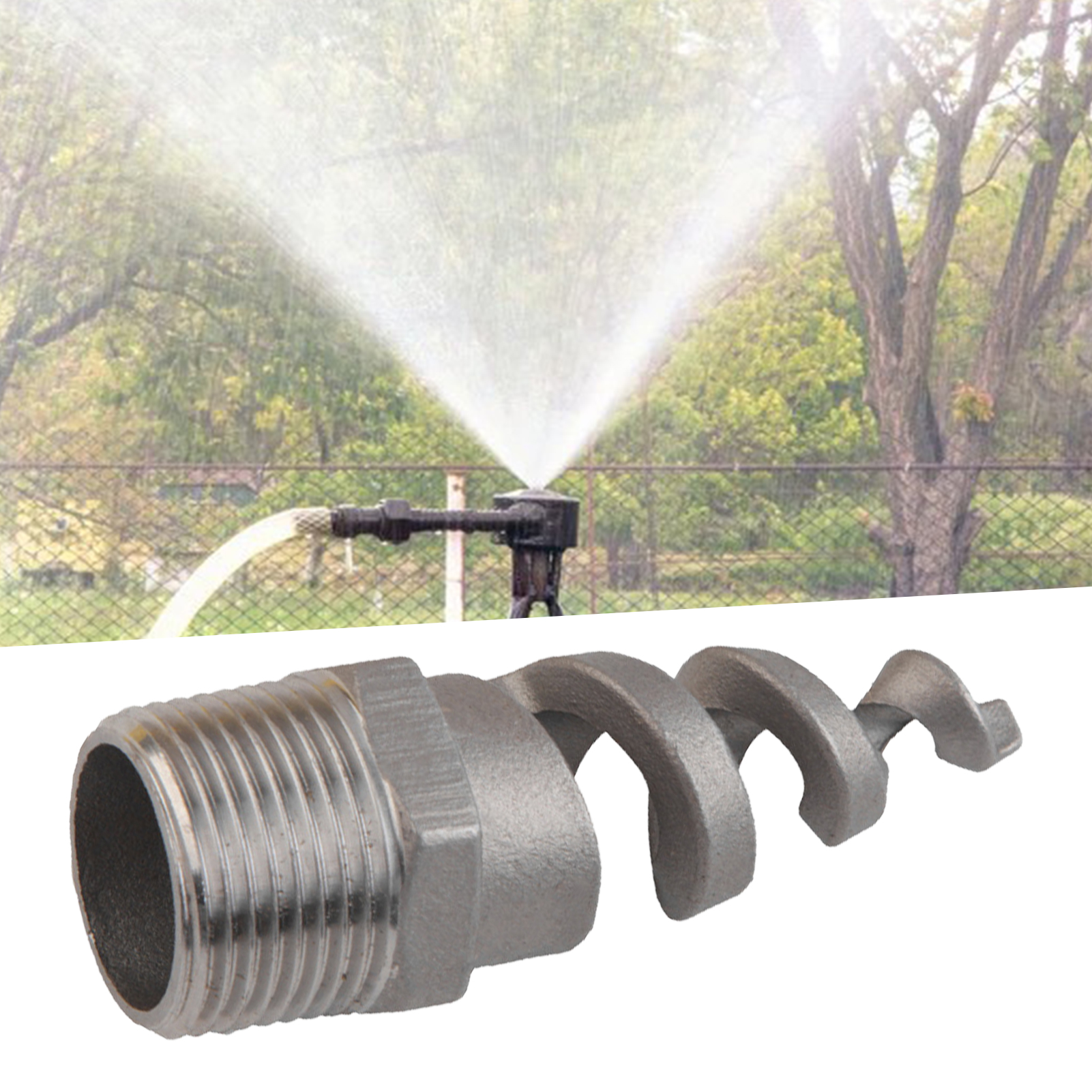 Spiral Nozzle Compt Solid Core Male Thread Spiral Cone Nozzle. 