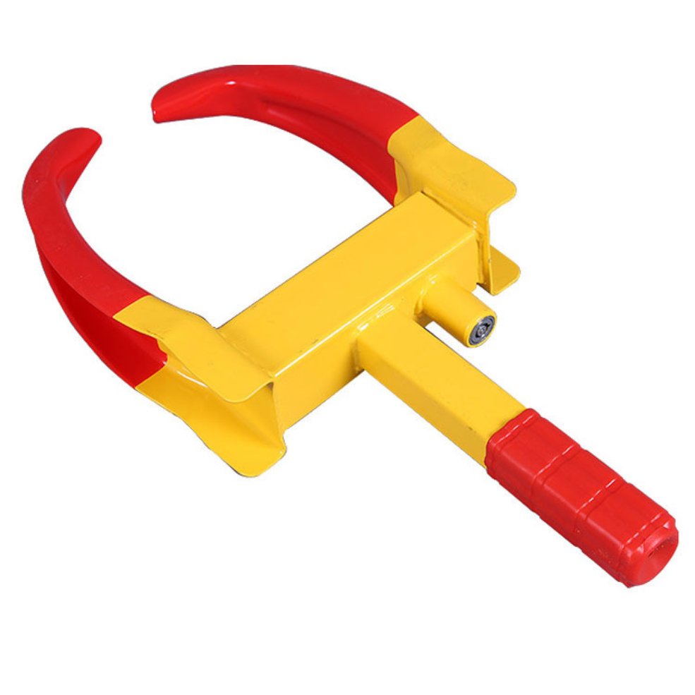 HA 9 Holes Wheel Tire Lock Clamp Anti-Theft Safe Parking Boot for Car Truck SUV-Yellow & orange. 