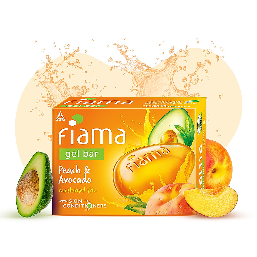 Buy Peach & Avocado Gel Bar, 125 g Online at Fiama | FDMD110