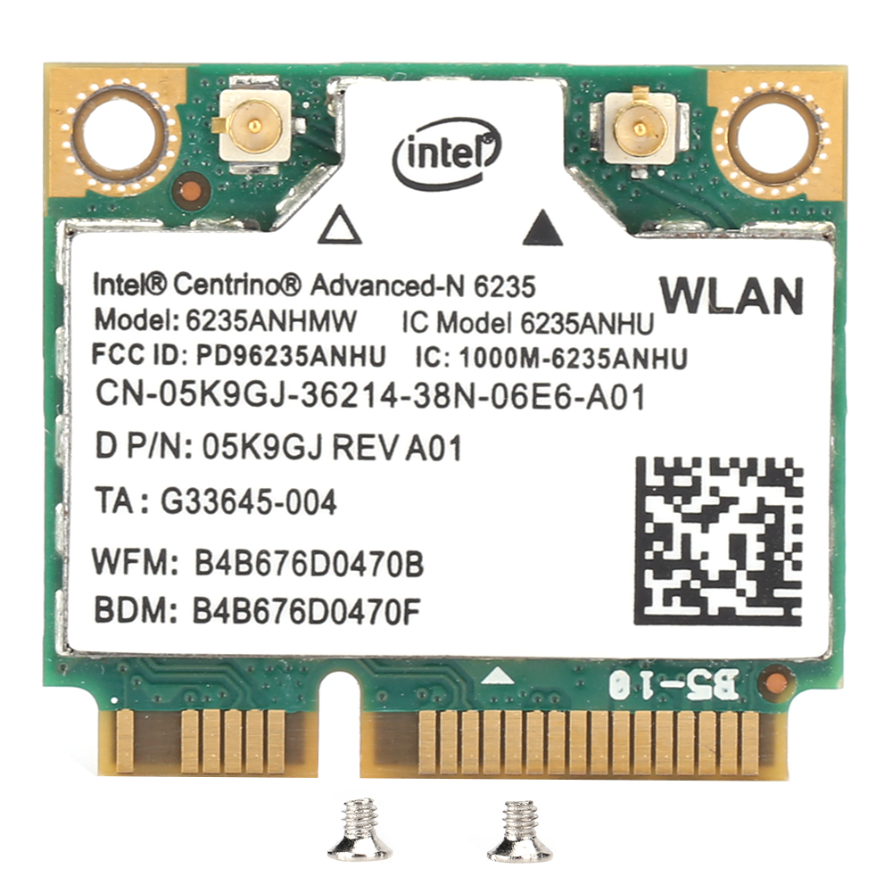 Wireless Network Card for Intel 6235AN 300M 2.4g 5G DualBand PCIE for Bluetooth 4.0. 
