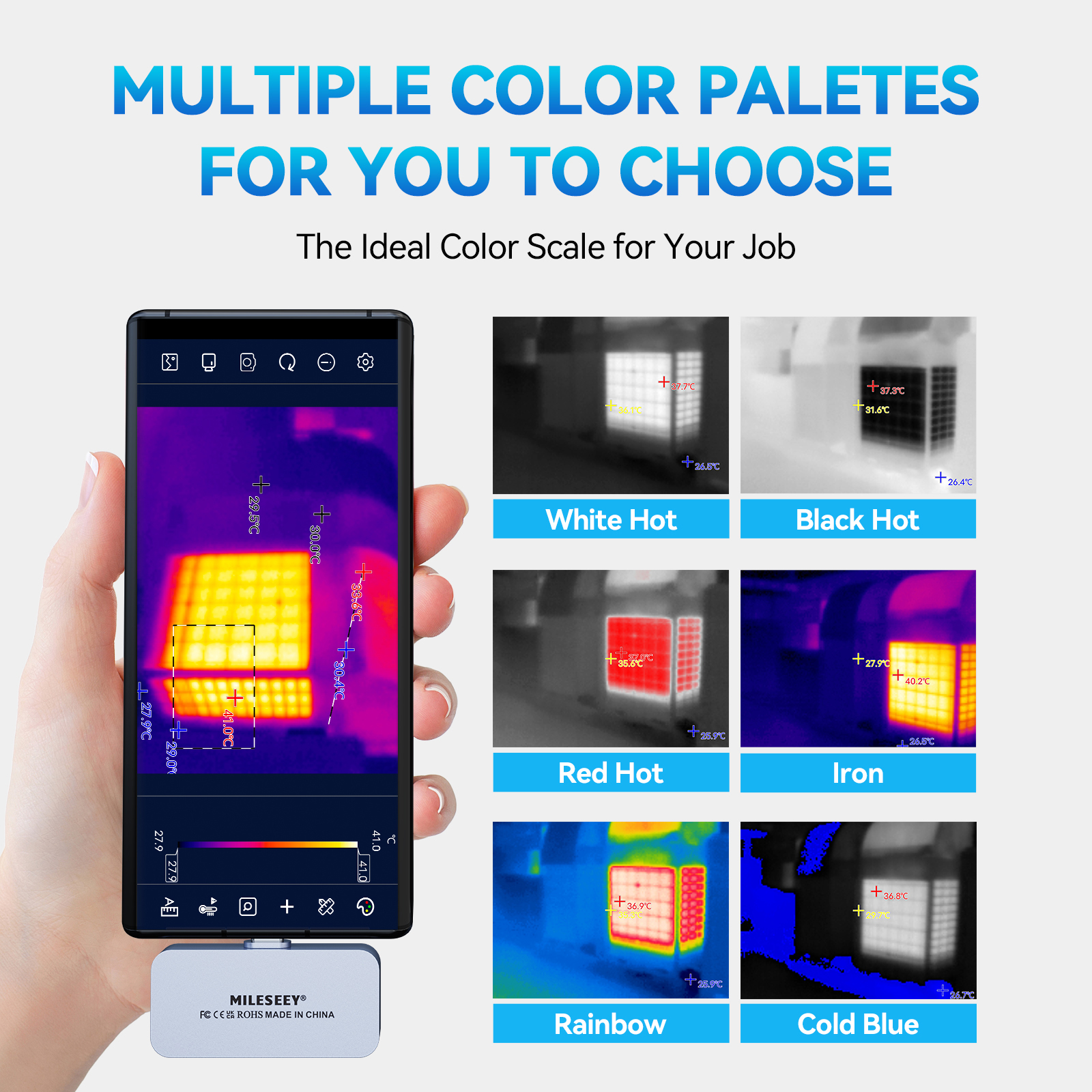 MILESEEY Thermal Camera Android TR160i TR256i 256x192 Infrared Thermal Imager for Phone, Panel Circuit Repair Tool. 