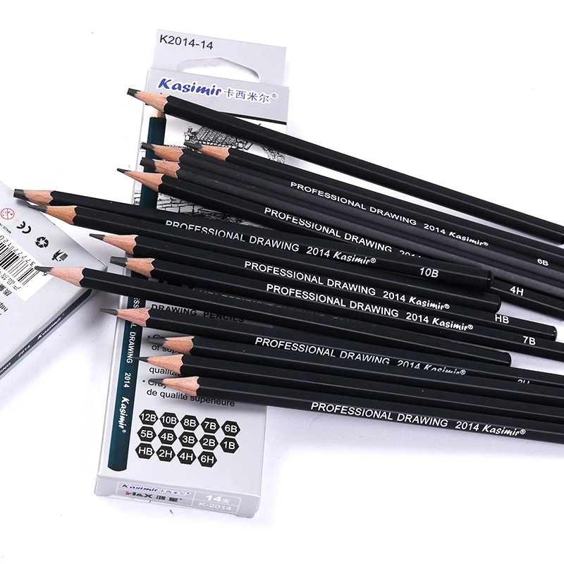 Kasimir 14pcs Sketch Drawing Pencils Set - 12B 10B 8B 7B 6B 5B 4B 3B 2B 1B HB 2H 4H 6H Pencil. 