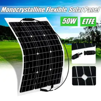 50w 18v Solar Panel Monocrystalline Solar Cell Water Resistant Semi Flexible Solar Module Kit System