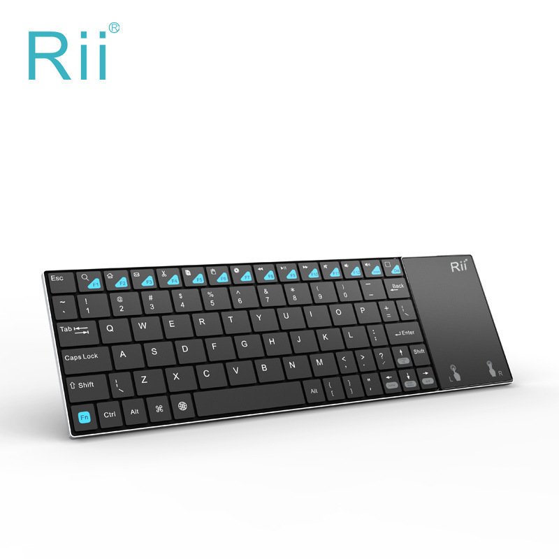 Classic Rii mini k12+, wireless mini with touch trackpad, keyboard, keyboard, keyboard, mouse and mouse in one i12