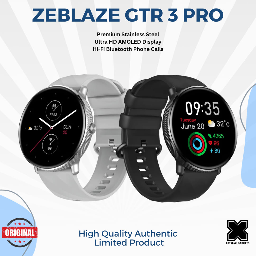 Zeblaze GTR 3 Pro Amoled Display Smart Watch Fitness & Wellness Smart Watch. 