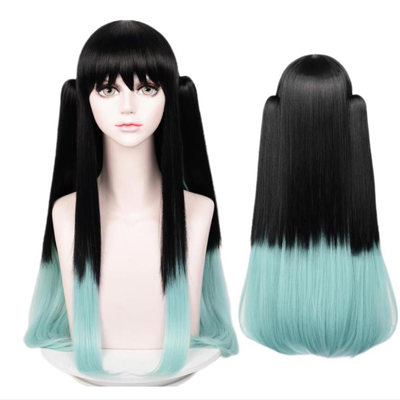 Anime Tokitou Muichirou Cosplay Wig Muichiro Tokito Wig Heat Resistant ...