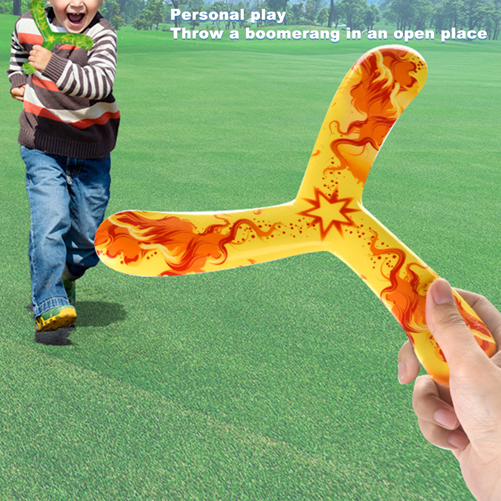 Three-leaf Boomerang Portable Throwing Returning Boomerang. 