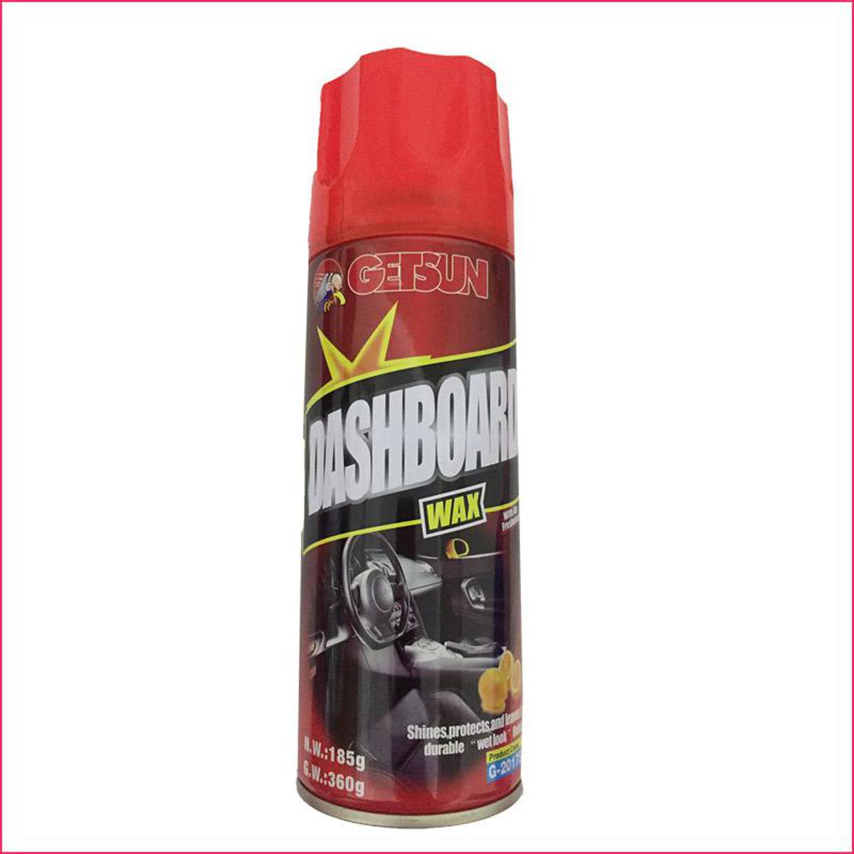 Getsun - Dashboard; Leather Wax Polish: with Air Freshener Lemon - Shines and Protects Leaving a durable Wet Look finish