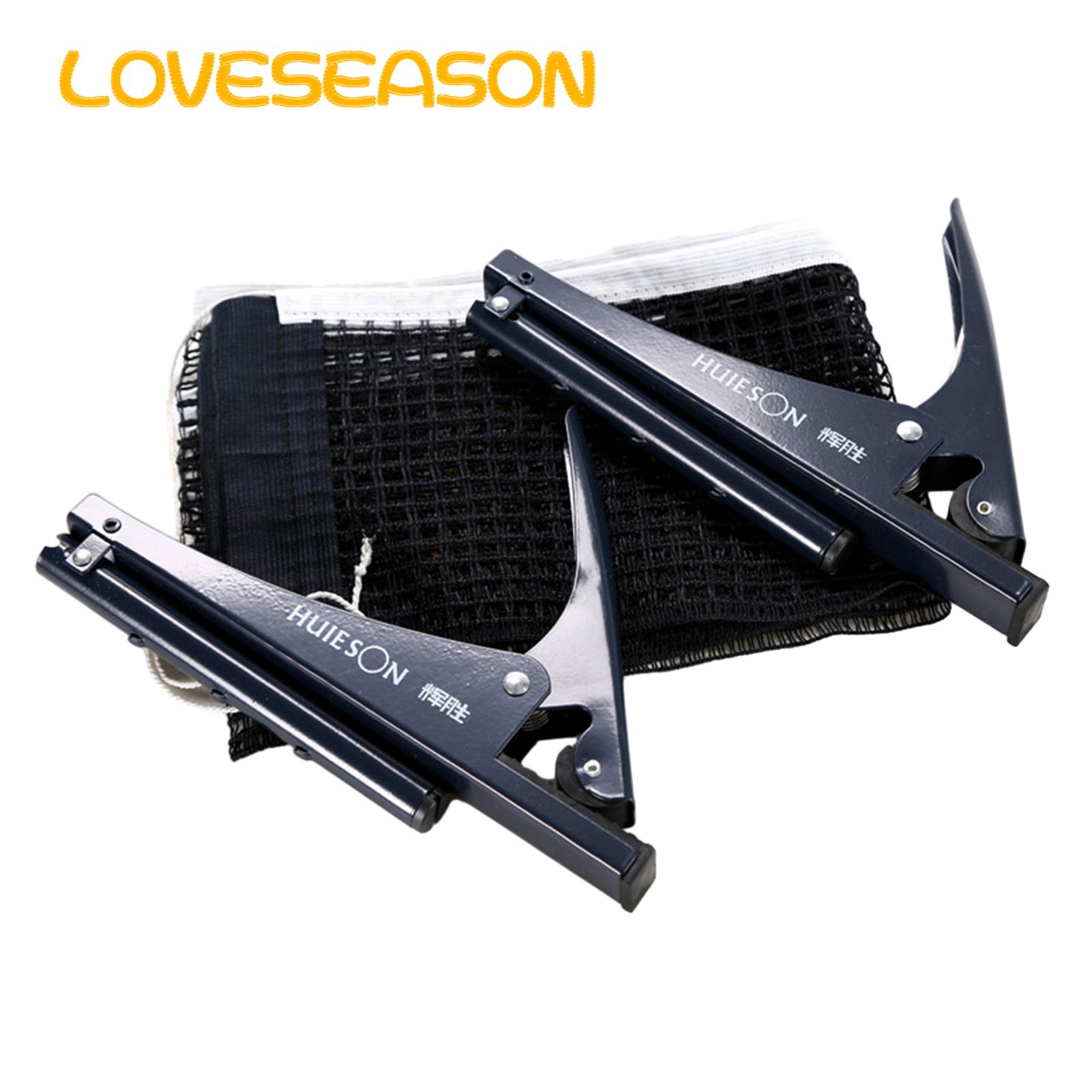 Table Tennis Net with Rope Adjustment Portable Table Tennis Net Post Kit for 4cm Thick Tables Easy Installation Clip-on Ping-pong Net with Steel Clip Professional Quality Cotton Net Foldable Table. 