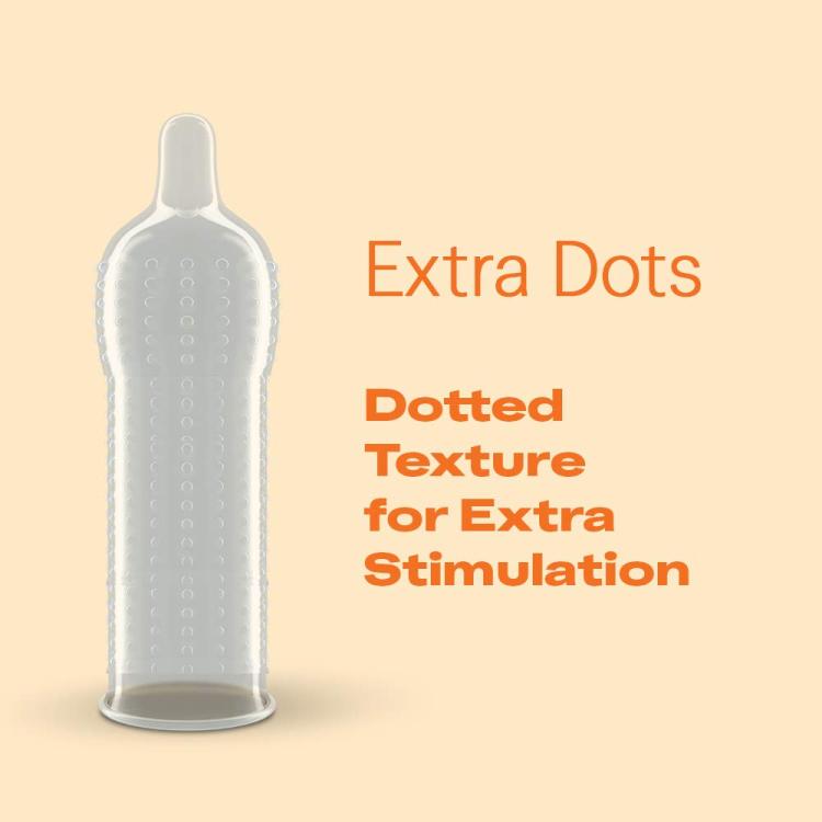 Durex Extra Dots Condom Single Pack 3pcs. 