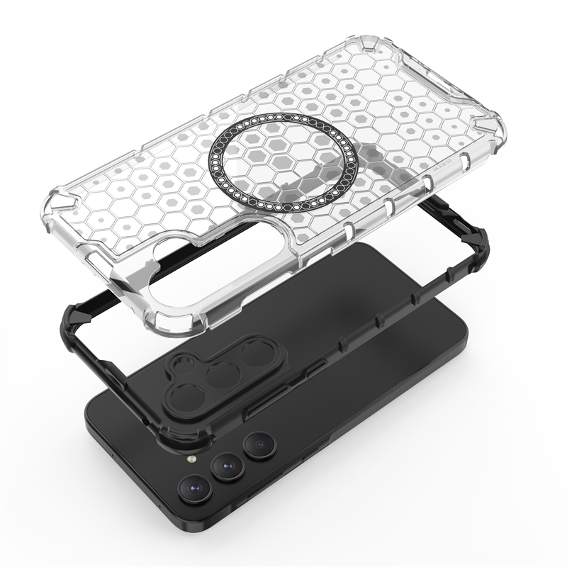 For Samsung Galaxy A35 5G Case Honeycomb MagSafe Shockproof Camera Protection Back Cover Galaxy A35 5G casing. 