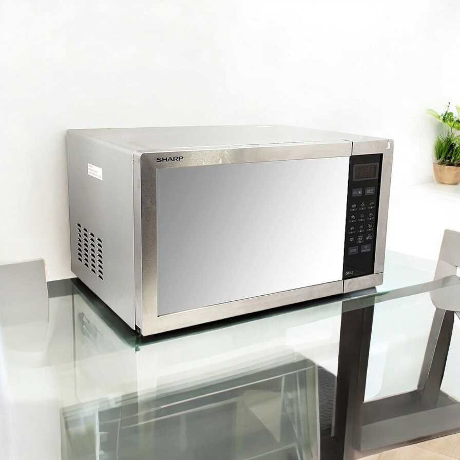 Sharp Microwave Oven with Grill Function, R-77AT(ST)- Silver. 