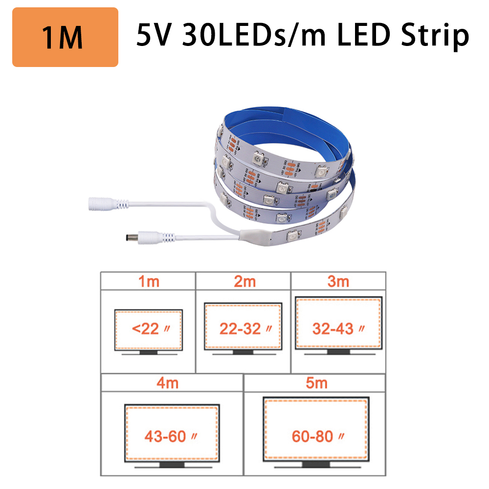 DC 5V DIY Ambient TV PC Dream Screen WS2811 WS2812B SK6812 RGB USB LED Strip Control Box Computer PC Screen Backlight. 