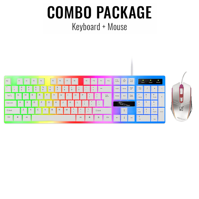 Premium Quality - Rgb Gaming Keyboard Mouse Combo G21-B Rgb Keyboard Rgb Gaming Mouse - Elevate Your Gaming Setup With High-Quality Gear. 