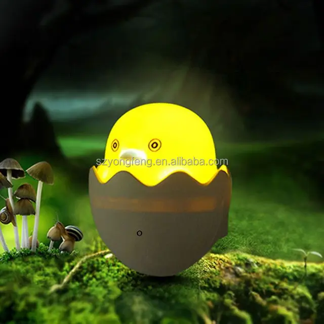 yellow duck with egg shape led night light - Table Lamp