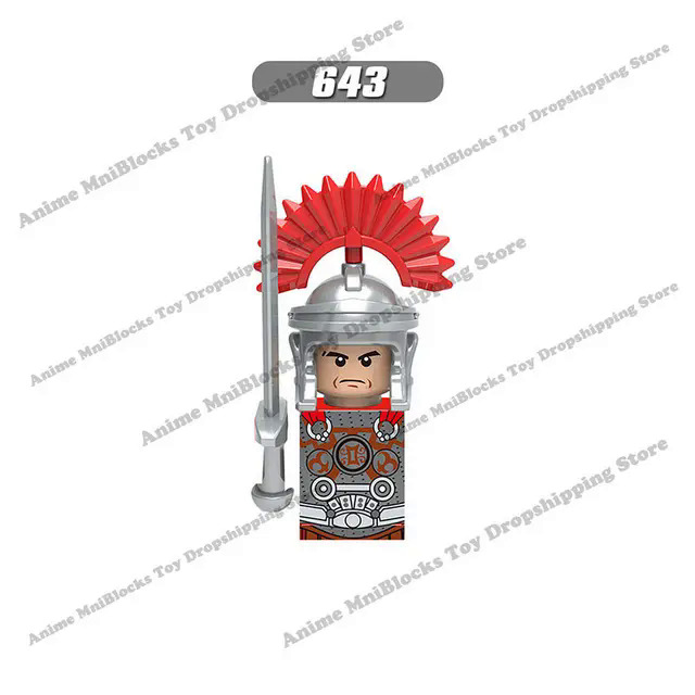 Anime Movies 300 Spartan Medieval Roman Soldier Warrior mini action toy figures building blocks kid Assembly toys model dolls Dislikelike. 