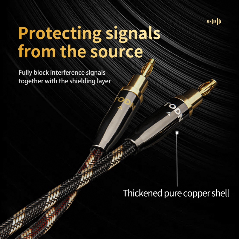 TODN speaker cable high end hifi audio cable 6N OCC speakers CABL replaceable banana plug Yplug Connecting the amplifier. 