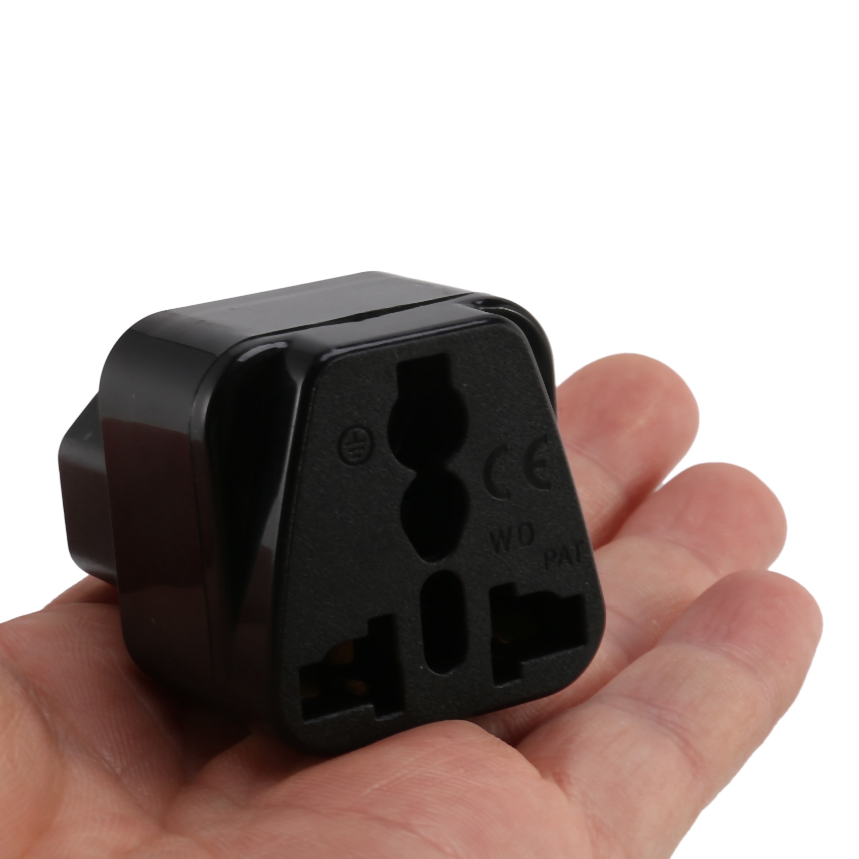IEC 320 C14 to universal Female Power Adapter AC Power Plug Connector, Black. 