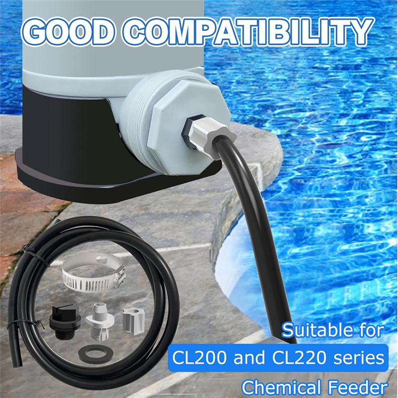 Swimming Pool Offline Chlor Feeder Connection Pack CLX220GA for Pool Filter Connection. 