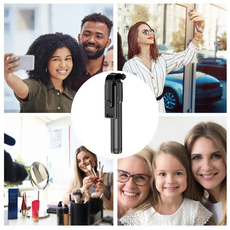 Phone Tripod Toneof Tripod Photo Pole 360 Rotation Multi-mode Camera Aluminum Alloy Material Retractable And Mini Cell Phone. 