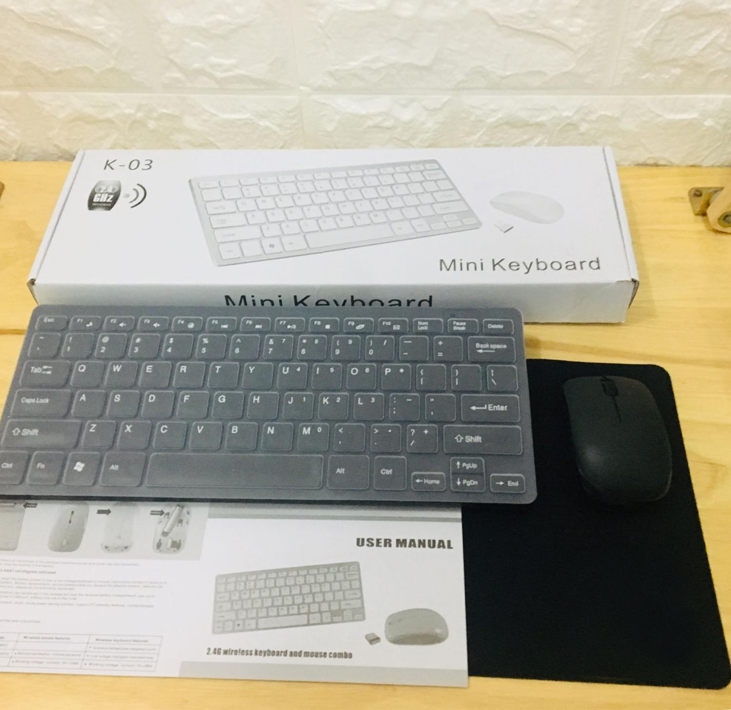 2.4GHz Wireless Mini Keyboard and Mouse For Orange Pi, Laptop, Desktop, Notepad & Raspberry Pi. 