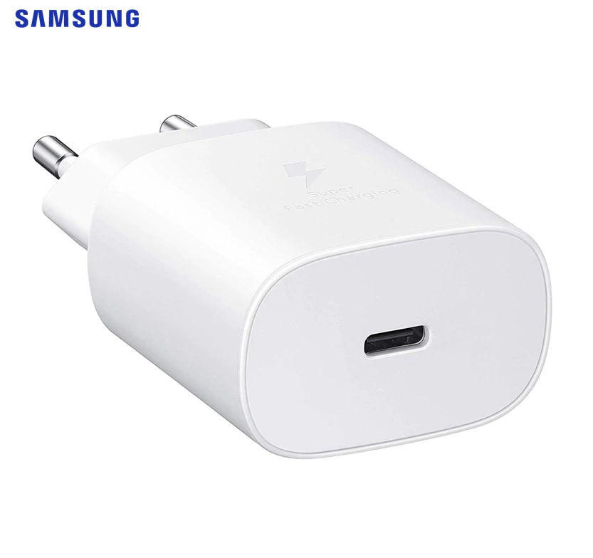 SAMSUNG Premium Quality 25 Watts  Super Fast Charger EP-TA800 with USB Super Fast Supported TYPE C Cable For Samsung GALAXY Note 10 S10 Plus NOTE10 PLUS S10 S10Plus 5G A70 A80 A90 Galaxy S20 Ultra S20 S8 S9. 