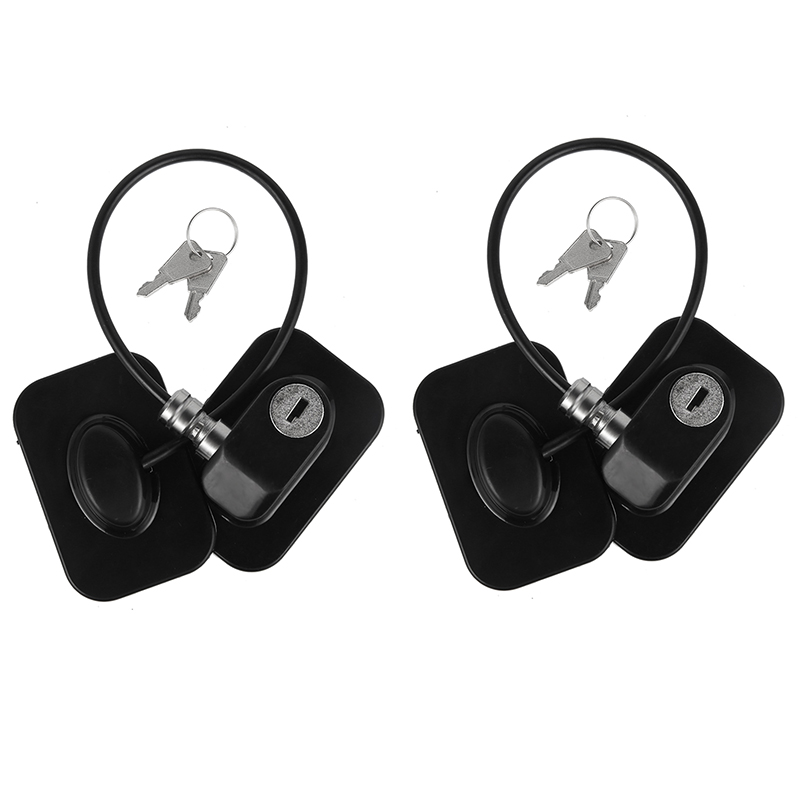 2PC Refrigerator Lock Child Safety Lock Baby Protection Children Door Cabinet Limiter Locks-Black