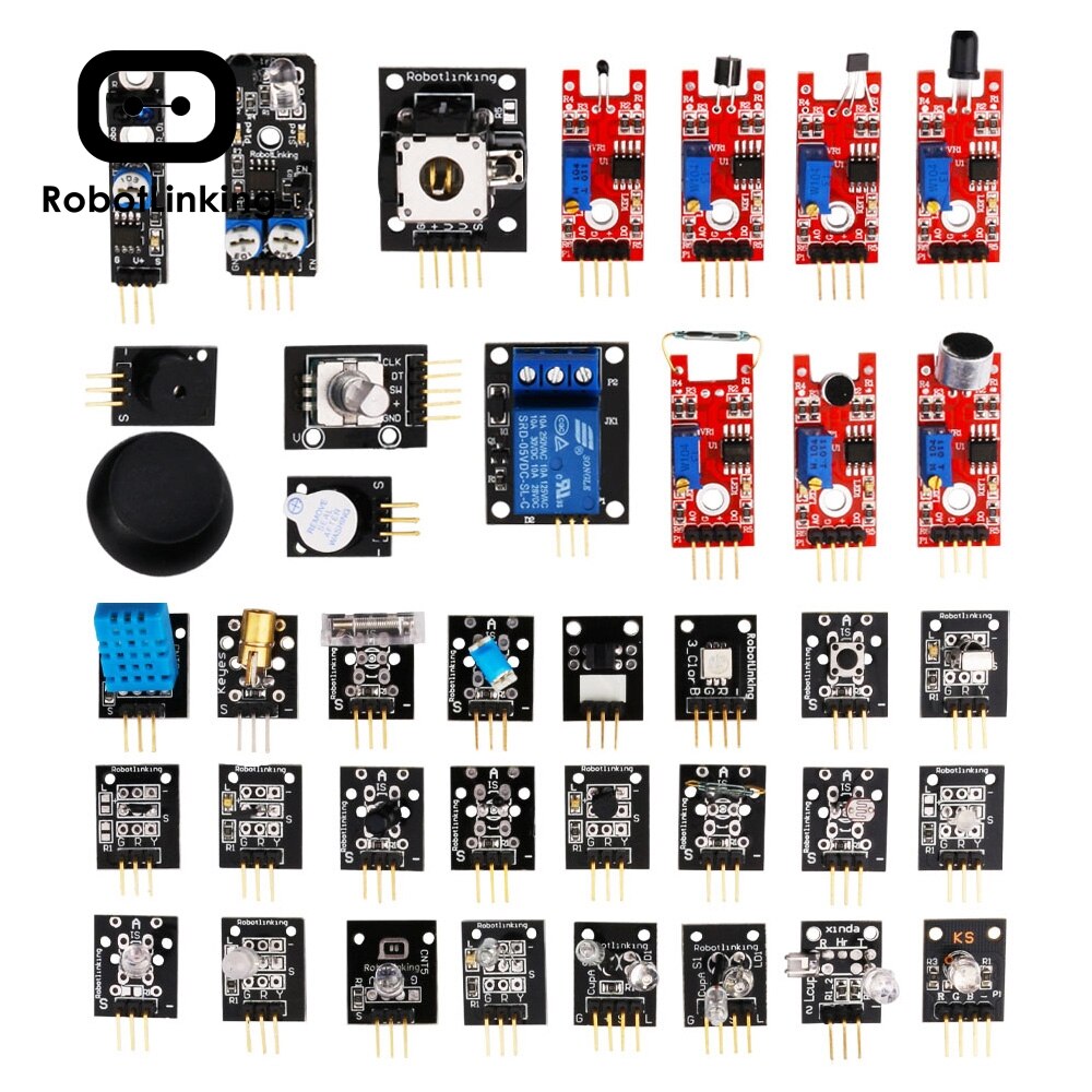【Mary DAI Store】37 IN 1 Sensor Kits /37 SENSOR KIT For Arduino v2.0. 