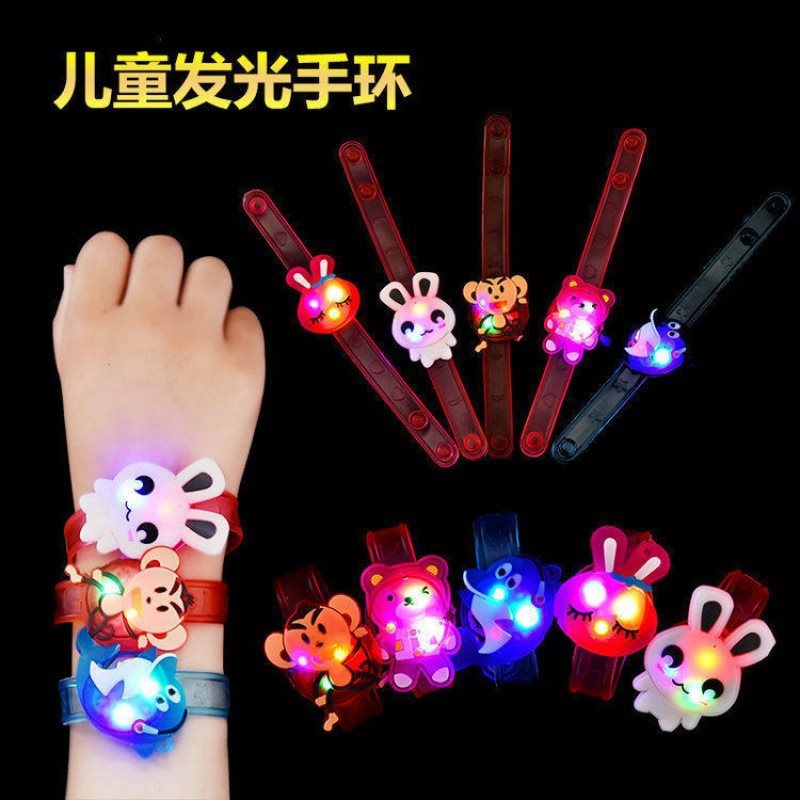 Children's decoration watches, luminous glitter, kindergarten gifts, ground push drainage, small gift stalls, toys wholesale, cross-border distribution