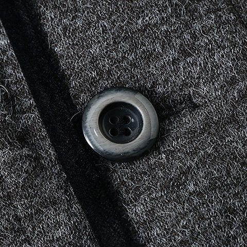 Yi Net Preferred Quality Men's Clothing Men's Business Casual Woolen Stitching Button Stand Collar Suit Jacket. 