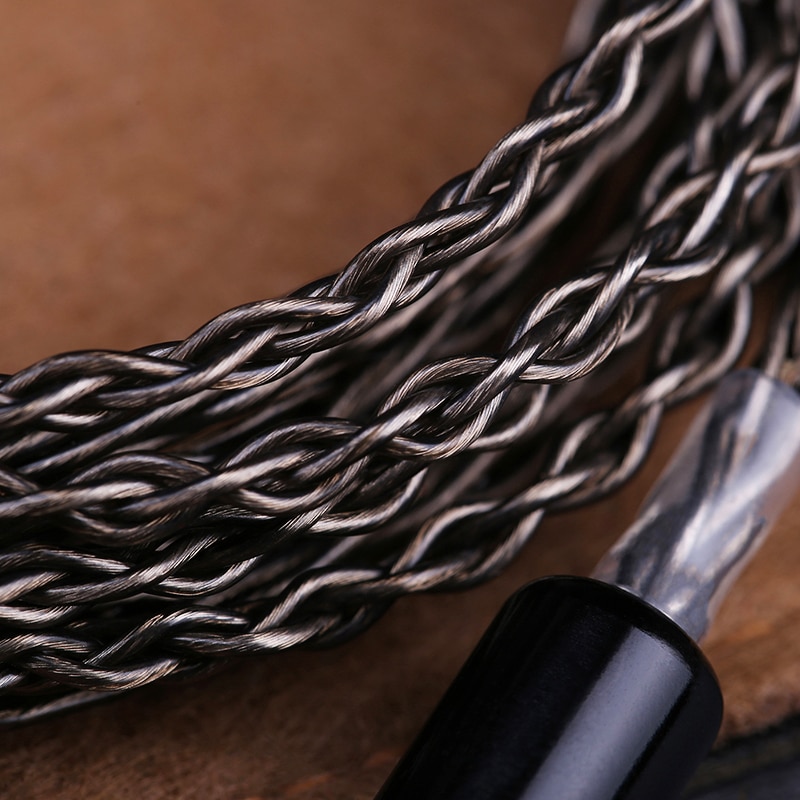 OPENHEART 8 Core Headphone Cable 1 to 2 jack dual 3.5/2.5/4.4mm Balanced Cable Silver Plated Copper Upgrade Replacement 2m 3m. 