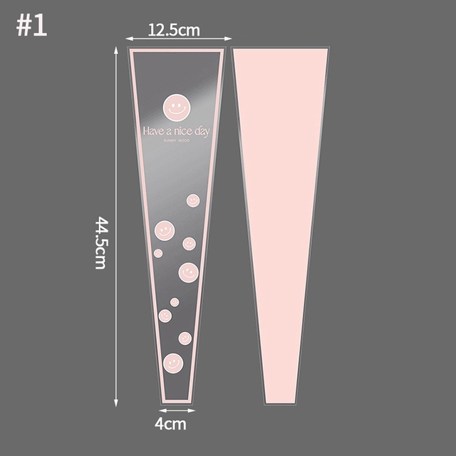 Transparent Flower Packaging Bag Waterproof Flower Wrapping Paper Diy Bouquet Bags Decoration Packaging Accessories