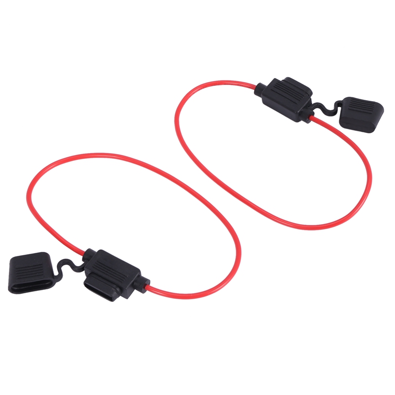 Inline Fuse Holder ATC/ATO Add-a-circuit Car Fuse Holder 10 Pack Fuse TAP Adapter 16 Gauge 20AMP Blade Automotive Fuse Holder Waterproof Wire with 10 pcs 15 AMP Standard Fuses. 