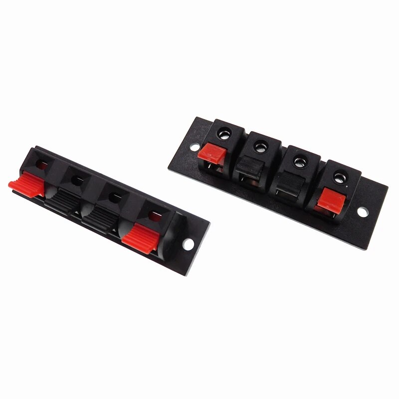 2pcs black Connector Terminal Audio Speaker Terminals Plug Socket Clip Audio Speaker Terminals Breadboard Clips. 