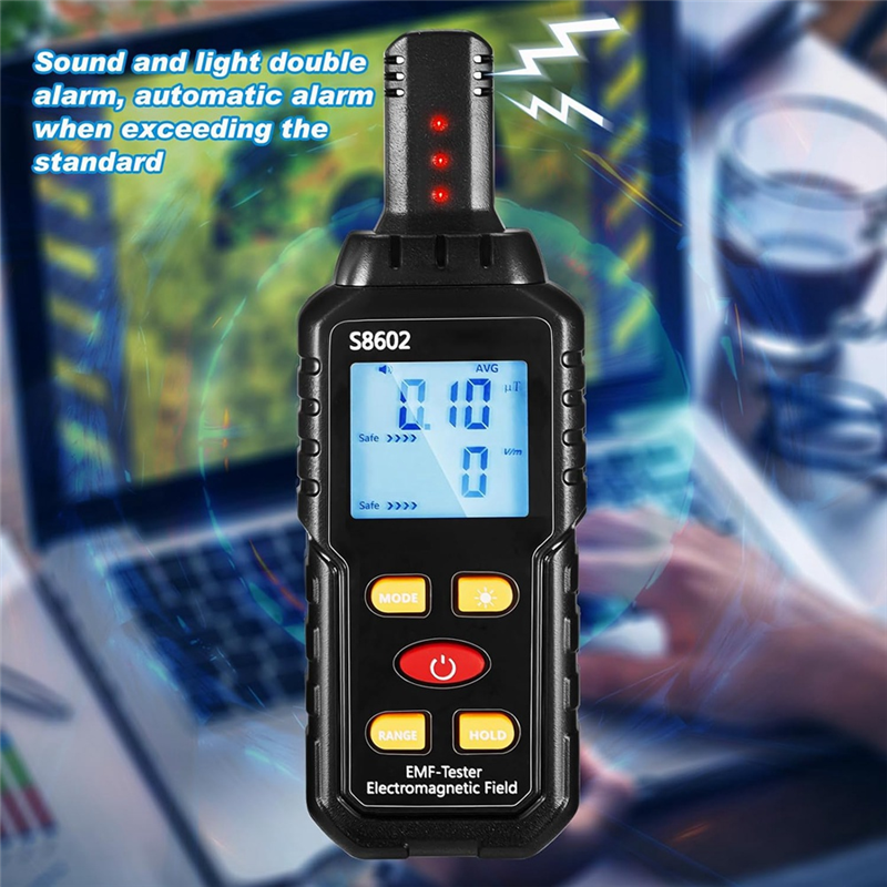 Ghosthunting Equipment Kit 1 EMF Radiation Detector 2 LED Cat Balls 2 Copper Track Poles Cat Balls Ghosthunting Ghost Equipment 5PCS. 