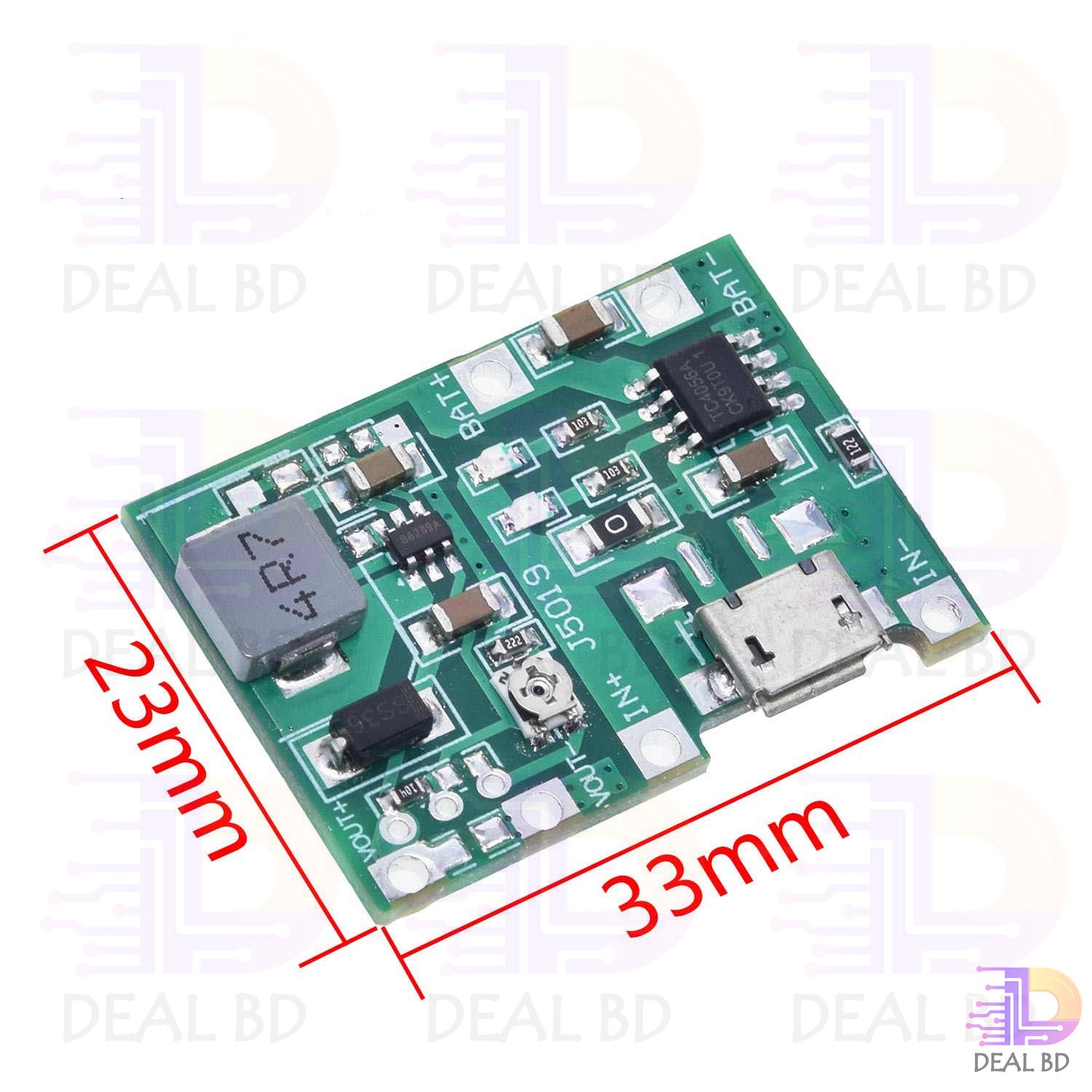 Lithium Li-ion 18650 3.7V 4.2V Battery Charger Board DC-DC Step Up Boost Module Integrated Circuits. 