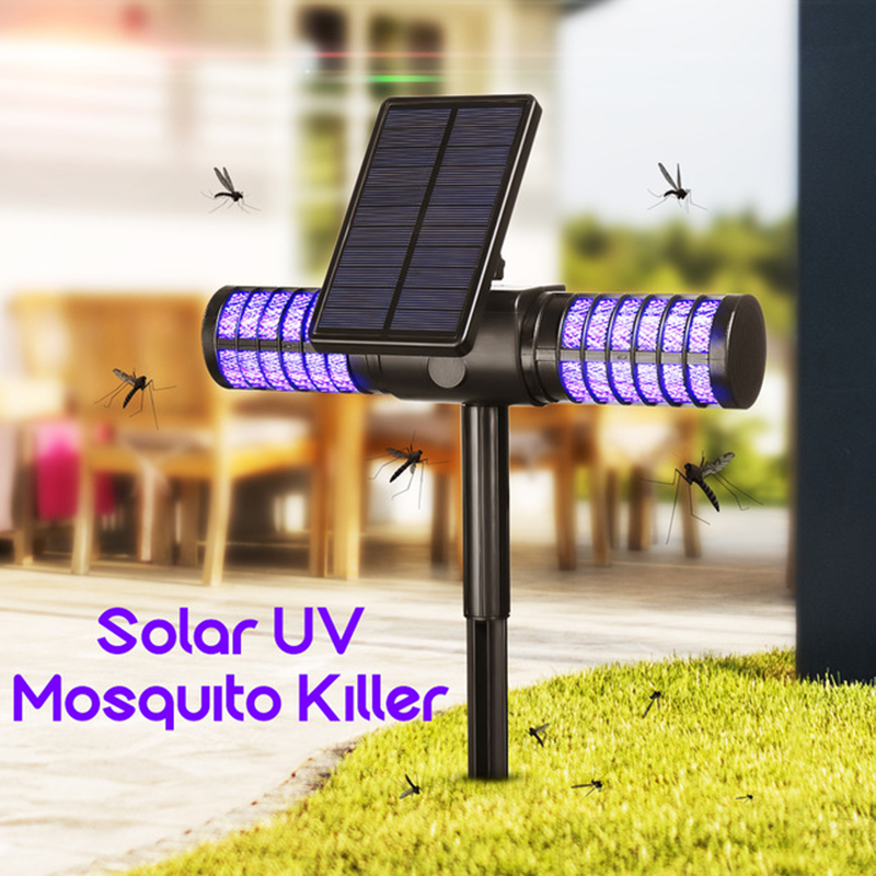 Solar Mosquito Killer Light USB Mosquito Repellent IP65 Insect Trap Lamp UV Bug Zapper Pest Control Repeller For Garde. 