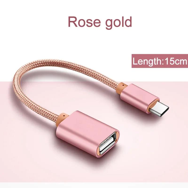 USB Type-C OTG Adapter Cable for Samsung Galaxy S24 S23 S22 Ultra FE USBC Cable OTG Converter for Google Pixel 8a 7a 6 7 8 Pro. 