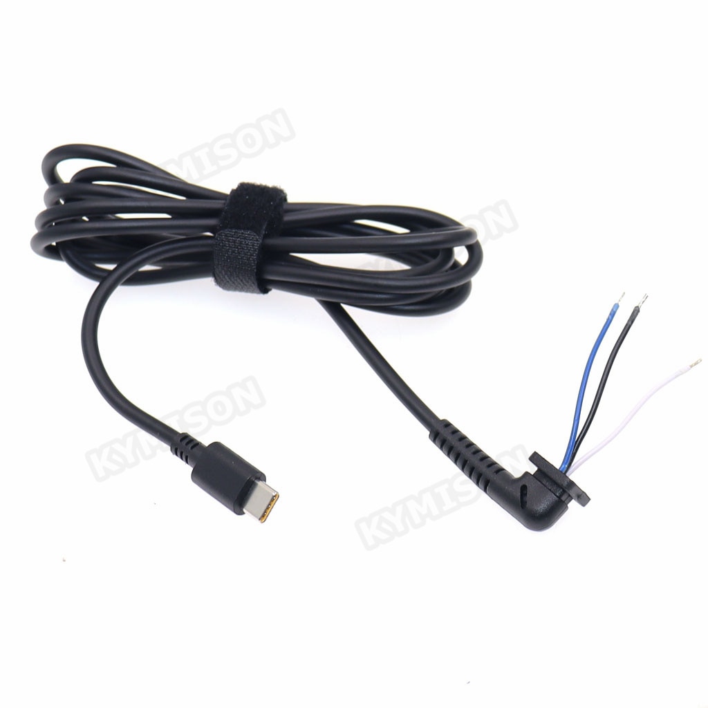 USB Type C Charging Cable DC Jack Plug Power Adapter Cable For Lenovo Laptop 45w 65w Adapter USB C Power Connector Cord 1.8m. 