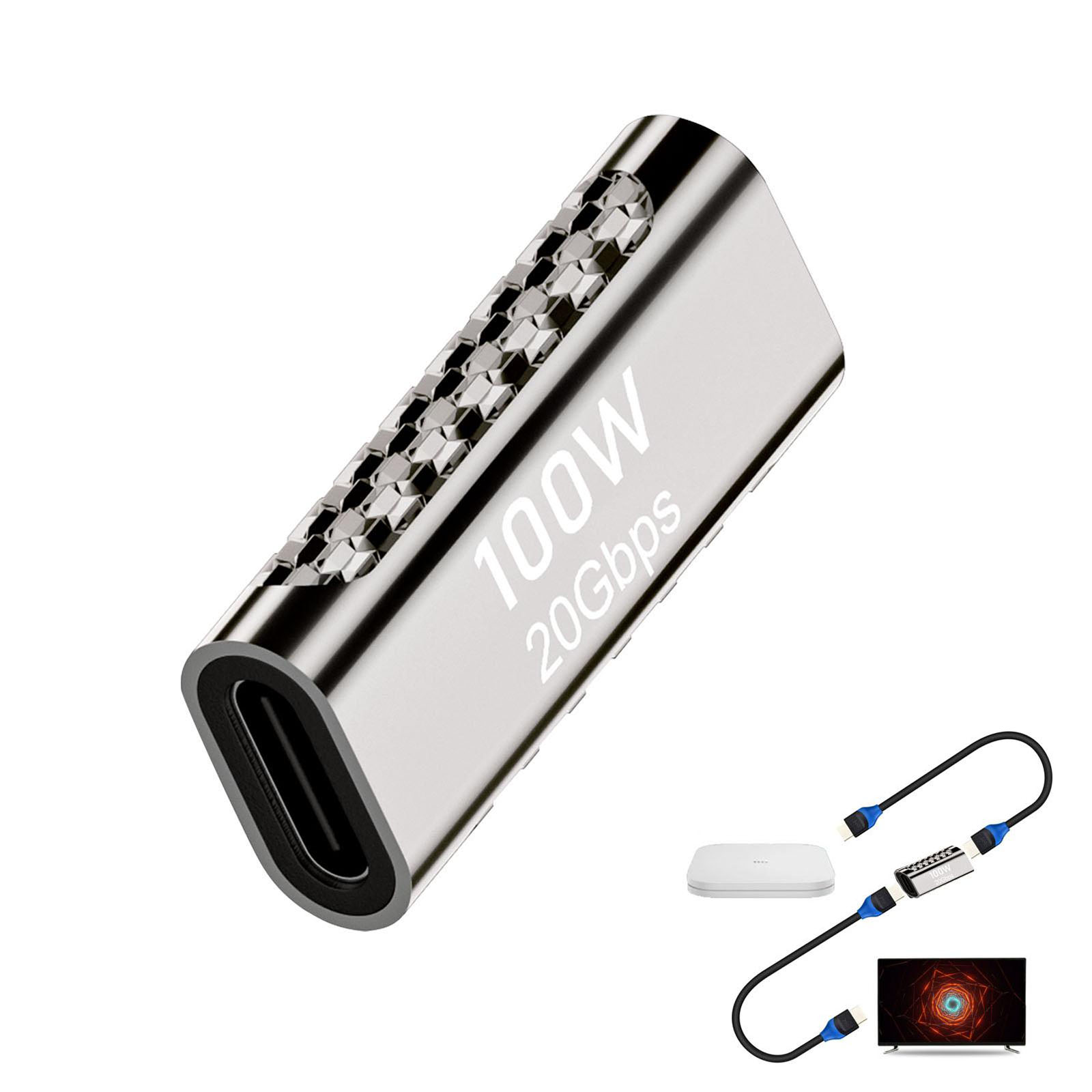 100w Type-C Adapter Multi-function 20Gbps Transmission Fast Charging Converter USB C Hub Docking Station. 