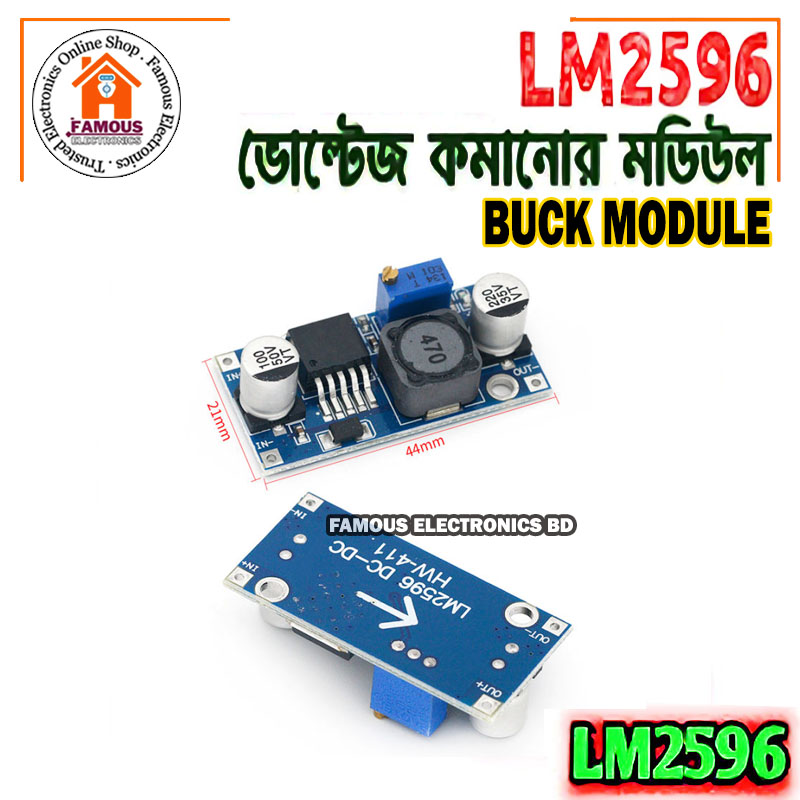 LM2596 DC-DC Buck Converter Step-Down Power Supply Module-1PCS. 