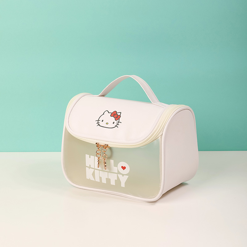 HelloKitty Cosmetic Bag High Value, Large Capacity, Waterproof Portable Hook Wash