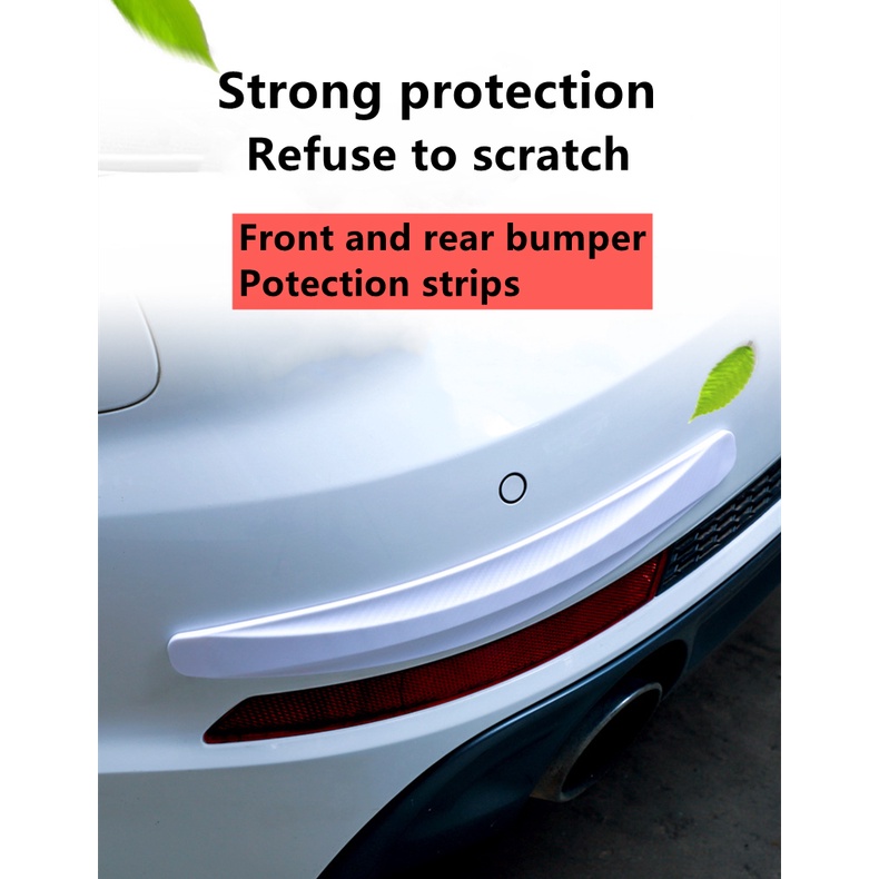 Car Bumper Guard Strip,2Pcs Anti Collision Car Bumper Guard Strip Car Sticker By Edge Guards Trim Molding Protection Strip Scratch Protector Car Crash Bar. 