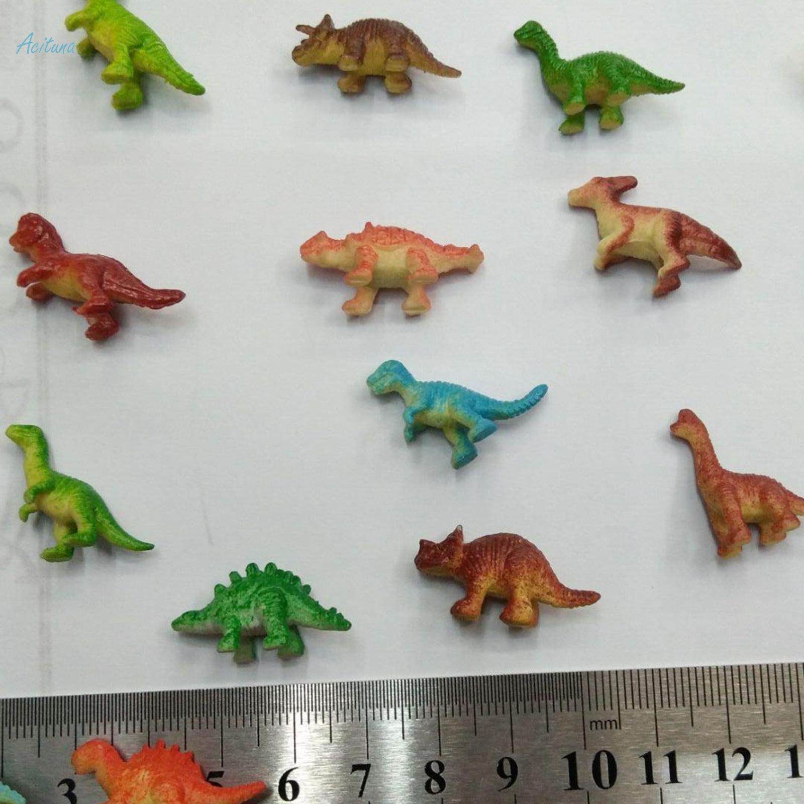 16Pcs Mini Dinosaur Figures Small Dino Toy Bulk with Display Little Dinosaur Figurine for. 